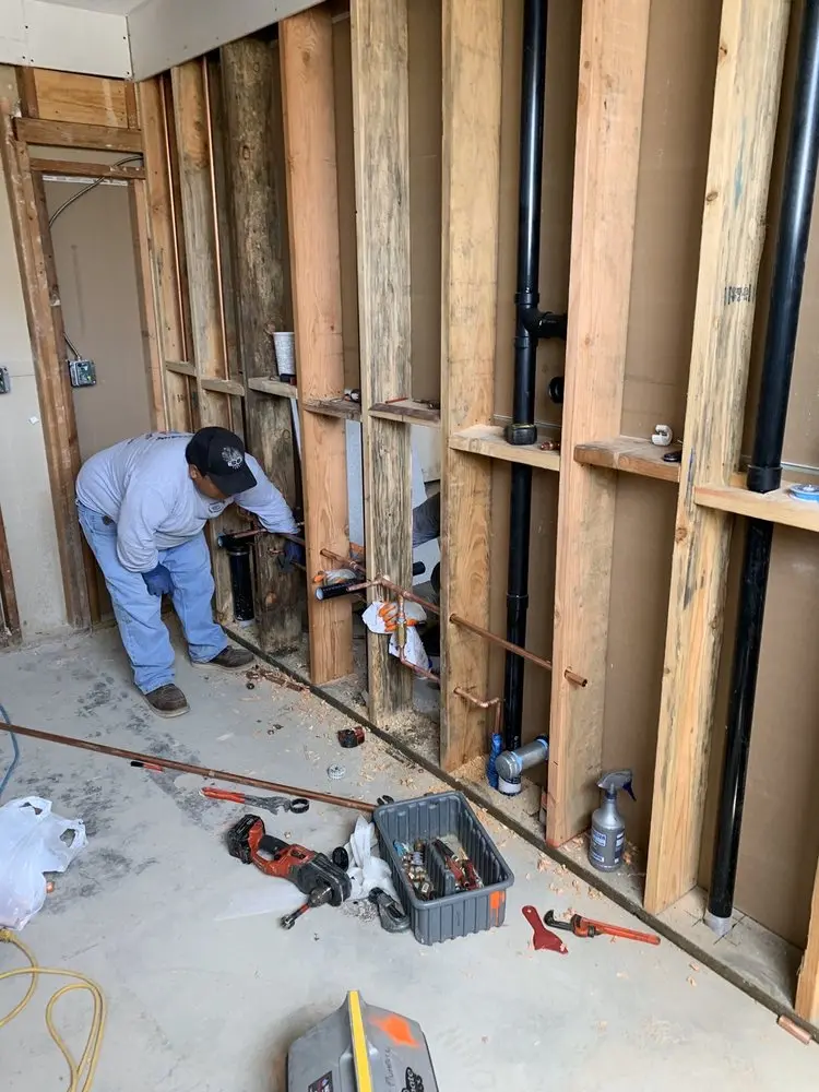 Commercial rough-in plumbing for Gas Line Repair in Prairie View